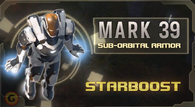 The Mark 39, also known by it's alternative name as "Starboost", shown in a promotional poster.