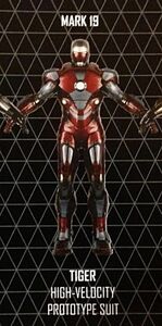 The Mark 19, also known as "Tiger", a prototype High-Velocity Suit.