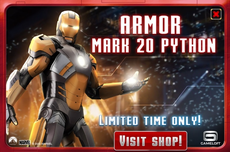 Mark 20 - Python, Roblox - Iron Man Simulator Wiki