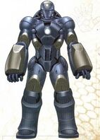 The Mark 37 in the marvel comics artwork.
