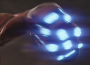 Energy mallet while being used to punch Thanos