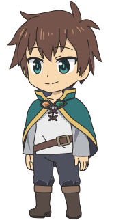 Chibi Isekai Adventurer Kazuma Sato - Konosuba Anime - Posters and Art  Prints