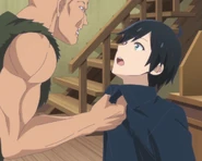 Dominic confronts Takumi about not only bringing children to the Adventurer's Guild, but ignoring him.