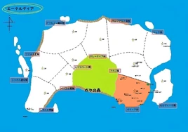 Guadia on Etelldia map