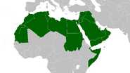 Map of the Arab world