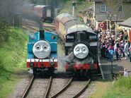 Thomas with Shawn at the East Somerset Railway