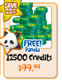 Picture of Free Panda with $99.99 MC purchase offer.