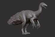 Juvenile Therizinosaurus