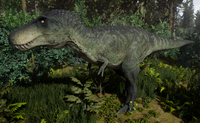 A Green Tyrannosaurus Rex (Sub-Adult).