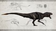 Tyrannosauroidea Matriarch Concept Art by Tapwing
