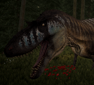 male Albertosaurus face detail screenshot