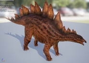 Orange Stegosaurus