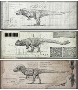 Tyrannosauroid Strains Concept arts.