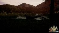 Allosaurus at sunset