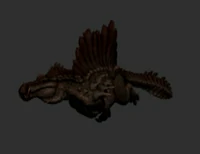 Hyperendocrin Spinosaurus swimming