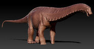 Brontosaurus 3D Model concept art.