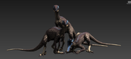 A pack of Troodons made by Jake Baardse