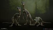 A pack of Troodons featuring the new textures. What Fred Said notes that this is not the final eye texture