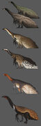 Therizinosaurus concept arts.