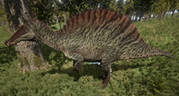 A Green Spinosaurus.