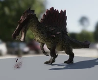 Hyperendocrin Spinosaurus eating