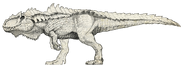 Hyperendocrin Giganotosaurus The Isle Sketch