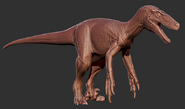 Utahraptor 3D Model art.