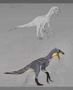 Original Beipiaosaurus concept art by Tapwing