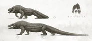 Shaded Megalania Concept art