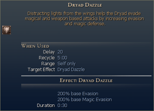 Dryad Dazzle is a  racial ability.
