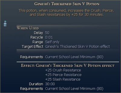 Ginesh's Thickened Skin Potion