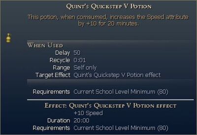 Quint's Quickstep Potion