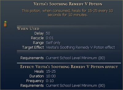 Vestia's Soothing Remedy Potion