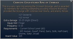 Crimson Gold-etched Ring of Umbrage