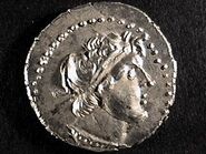 Ptolemy VIII - silver didrachma - líc