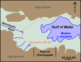 Thermopylae map 480bc