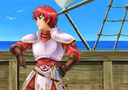 Ys V PS2 Artwork 15 - Adol On Deck