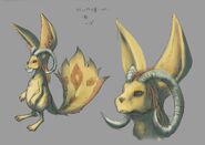 Design sketches of Roo (Ys Origin)
