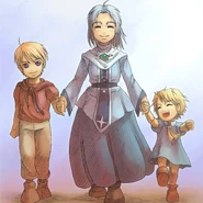 Sister Nell with the Stoddart siblings