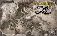 Wallpaper of a map from Ys: The Oath in Felghana
