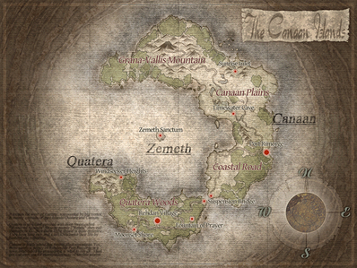 Canaan Islands Map