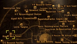 Big MT West tunnel map