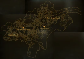 Collapsed overpass tunnel local map