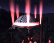 La cupola esterna di notte