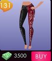 Top Stylist Maroon Black Dance Pants