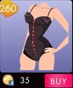 Black Connexion Corset Swimsuit