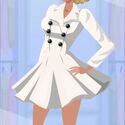 Hotness 277 - White Peacoat Dress