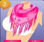 Hot Pink Fringe Scarf