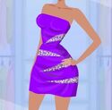 Bedazzled Purple Nightlife Dress