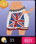 White Union Jack Skirt (Exclusive Deals - Limited)